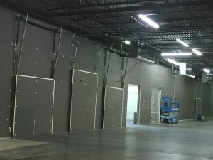 Rigid Insulation in a warehouse